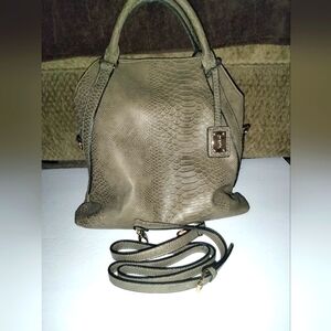 Mark. (Taupe) Animal Print Texture Material & Pattern Shoulder & Tote Bag